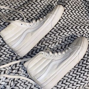 high top white vans